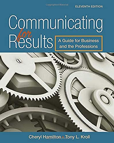 Stock image for Communicating for Results for sale by Blackwell's