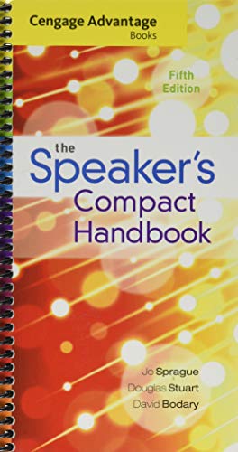 9781305280281: Cengage Advantage Books: The Speaker's Compact Handbook, Spiral bound Version
