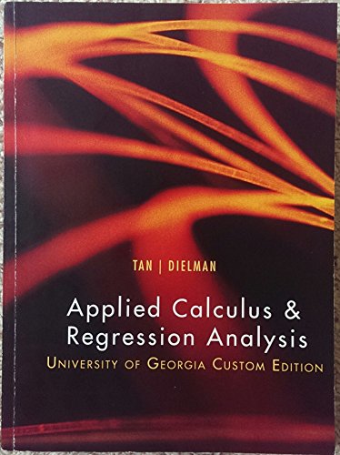 Imagen de archivo de Applied Calculus & Regression Analysis a la venta por ThriftBooks-Dallas