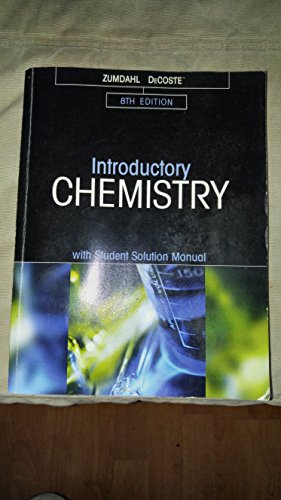 Imagen de archivo de Introductory Chemistry with Student Solution Manual 8th Edition a la venta por Books From California