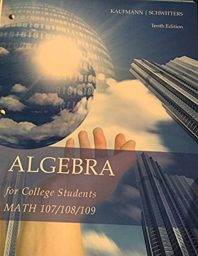 Stock image for College Algebra for Students 10th ed for sale by One Planet Books