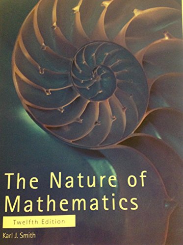 Stock image for NATURE OF MATHEMATICS >CUSTOM< karl J. smith for sale by Irish Booksellers