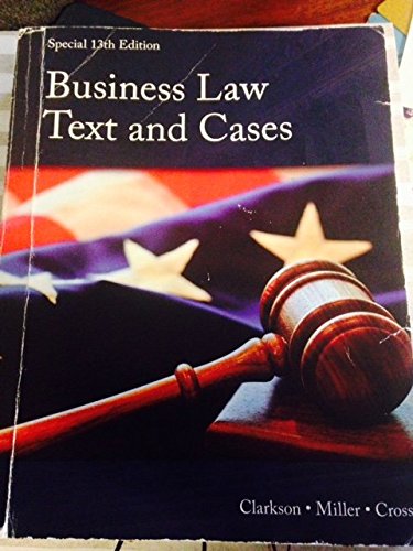 9781305294882: Business Law Text and Cases