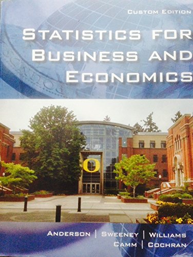 Imagen de archivo de Statisitics for Business and Economics a la venta por BooksRun