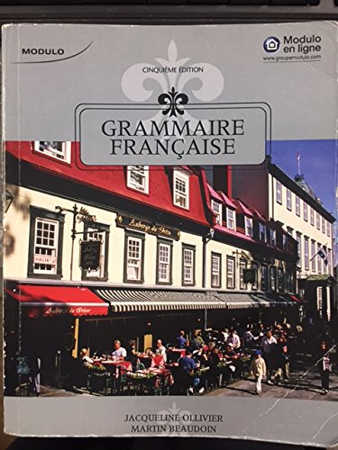 Beispielbild fr Grammaire Francaise Cinquieme Edition Modulo zum Verkauf von ThriftBooks-Atlanta