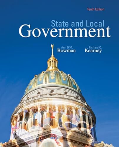 Beispielbild fr State and Local Government zum Verkauf von BooksRun