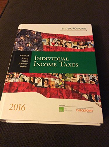 Imagen de archivo de South-Western Federal Taxation 2016 : Individual Income Taxes a la venta por Better World Books