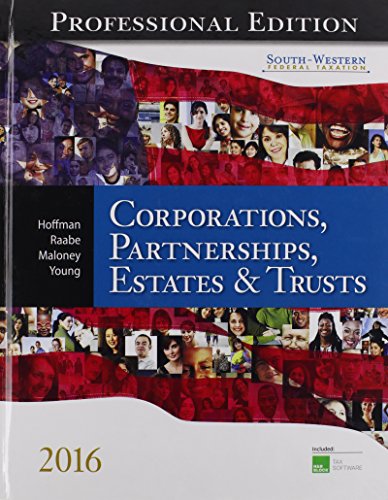 9781305399921: South-Western Federal Taxation 2016: Corporations, Partnerships, Estates and Trusts, Professional Edition (with H&r Block CD-ROM)