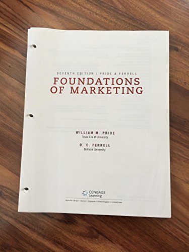 Beispielbild fr Foundations of Marketing zum Verkauf von BooksRun