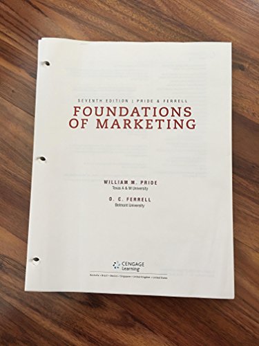 Imagen de archivo de Foundations of Marketing a la venta por BooksRun