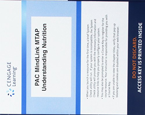 9781305407169: LMS Integrated for MindTap Nutrition, 1 term (6 months) Printed Access Card for Whitney/Rolfes Understanding Nutrition