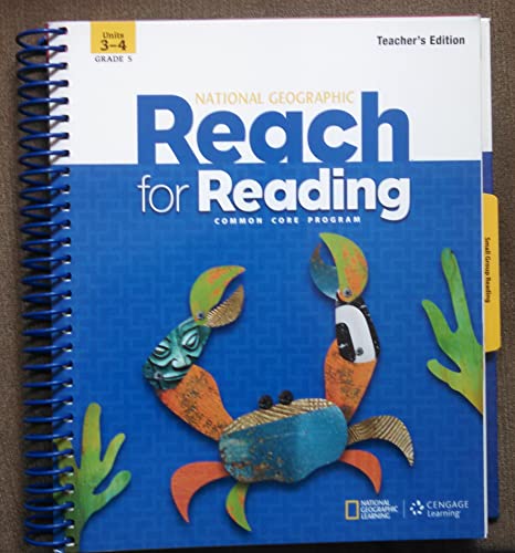 Beispielbild fr National Geographic Reach For Reading, Grade 5, Units 3-4: Teacher's Edition, Common Core Program (2016 Copyright) zum Verkauf von ~Bookworksonline~