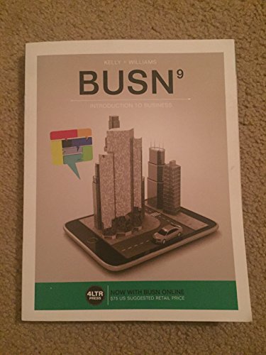 Imagen de archivo de BUSN (with BUSN Online, 1 term (6 months) Printed Access Card) (New, Engaging Titles from 4LTR Press) a la venta por BooksRun