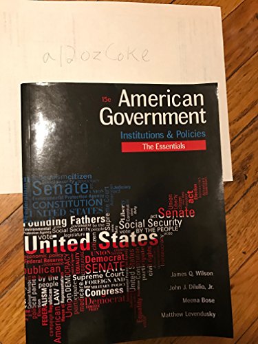 Stock image for American Government: Institutions and Policies for sale by Irish Booksellers