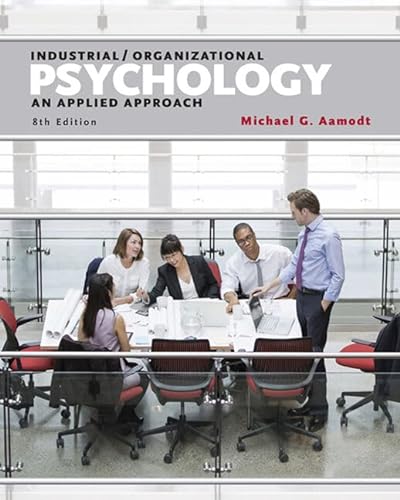 Beispielbild fr Industrial/Organizational Applications Workbook for Aamodt's Industrial/Organizational Psychology: An Applied Approach (I/O Applications Workbook) zum Verkauf von BooksRun