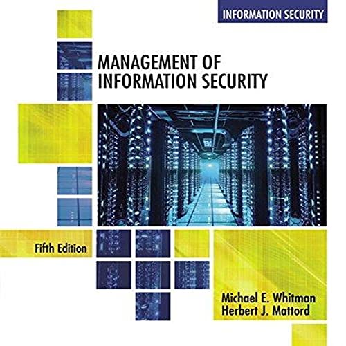 9781305501256: Management of Information Security