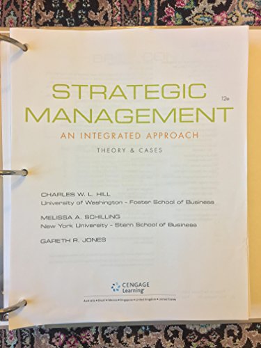 Imagen de archivo de Strategic Management: Theory and Cases : An Integrated Approach a la venta por Better World Books