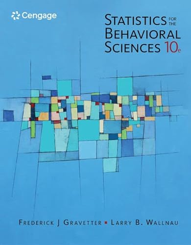 Beispielbild fr Statistics for the Behavioral Sciences - Standalone Book zum Verkauf von BooksRun