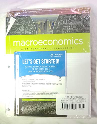 Beispielbild fr Macroeconomics- A Contemporary Introduction - Instructor's Edition - 11e zum Verkauf von BooksRun
