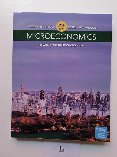 Imagen de archivo de Microeconomics: Private and Public Choice a la venta por BooksRun