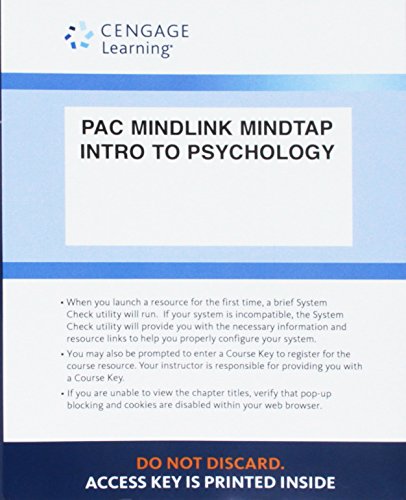 Beispielbild fr LMS Integrated for MindTap Psychology, 1 term (6 months) Printed Access Card for Coon/Mitterer's Introduction to Psychology: Gateways to Mind and Behavior, 14th zum Verkauf von BooksRun