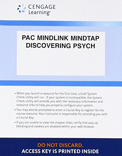 Imagen de archivo de LMS Integrated for MindTap Psychology, 1 term (6 months) Printed Access Card for Cacioppo/Freberg's Discovering Psychology: The Science of Mind, 2nd a la venta por HPB-Red