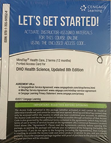 Imagen de archivo de MindTap Basic Health Sciences, 2 terms (12 months) Printed Access Card for Simmers/Simmers-Nartker/ Simmers-Kobelak's DHO Health Science Updated, Eighth Edition (MindTap for Health Care) a la venta por Bookseller909