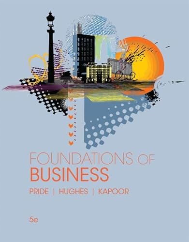 Beispielbild fr Foundations of Business (Standalone Book) zum Verkauf von BooksRun