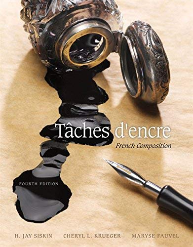 Imagen de archivo de Taches d'encre: French Composition (World Languages) a la venta por BooksRun