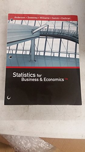 Imagen de archivo de Statistics for Business & Economics, Loose-leaf Version a la venta por HPB-Red