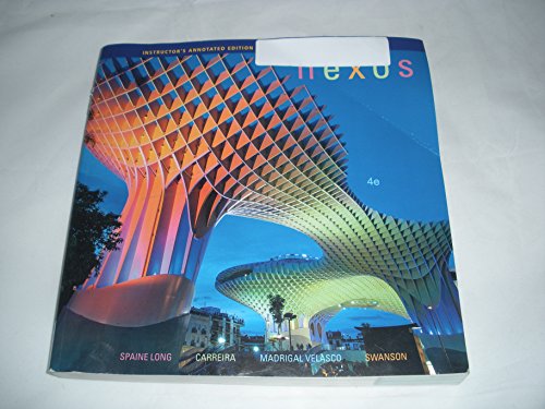 Imagen de archivo de Nexos: Instructor's Edition a la venta por BookHolders