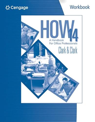 Stock image for Workbook for Clark/Clark's HOW 14: A Handbook for Office Professionals, 14th for sale by Ergodebooks