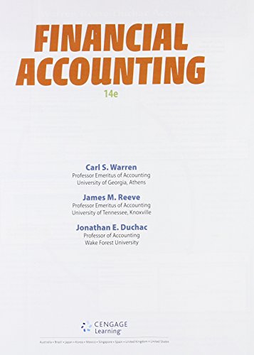 9781305617087: Bundle: Financial Accounting, Loose-Leaf Version,14th + CNOWv2, 1 term (6 months) Printed Access Card