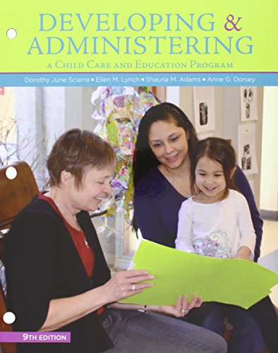 9781305621541: Developing & Administering A Child Care and Education Program