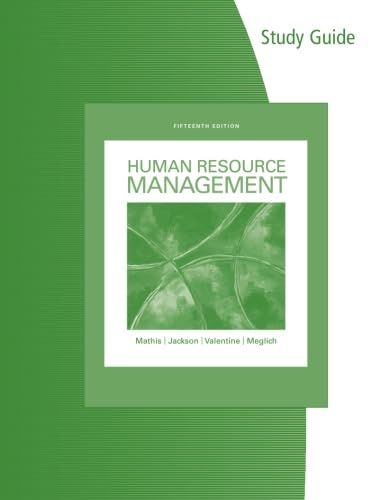 Imagen de archivo de Study Guide: Human Resource Management a la venta por Revaluation Books