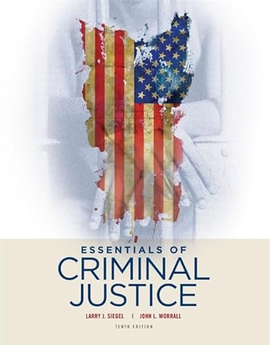 Stock image for Essentials of Criminal Justice for sale by Wrigley Books