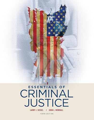 Stock image for ESSENTIALS OF CRIMINAL JUSTICE 10/E for sale by StainesBookHub