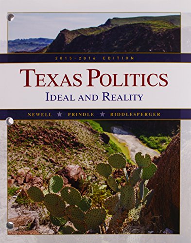 Stock image for Texas Politics: Ideal and Reality, 2015-2016 (Texas: It's a State of MindTap) for sale by BooksRun