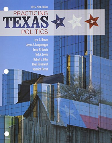 Stock image for Practicing Texas Politics 2015-2016 (Texas: It's a State of MindTap) for sale by HPB-Red