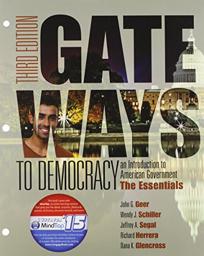 9781305634015: Gateways to Democracy : The Essentials, Loose-leaf Version (I Vote for Mindtap)