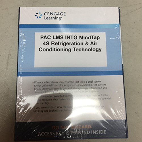 9781305635401: LMS Integrated MindTap HVAC, 4 terms (24 months) Printed Access Card for Tomczyk/Silberstein/ Whitman/Johnson’s Refrigeration and Air Conditioning Technology, 8th