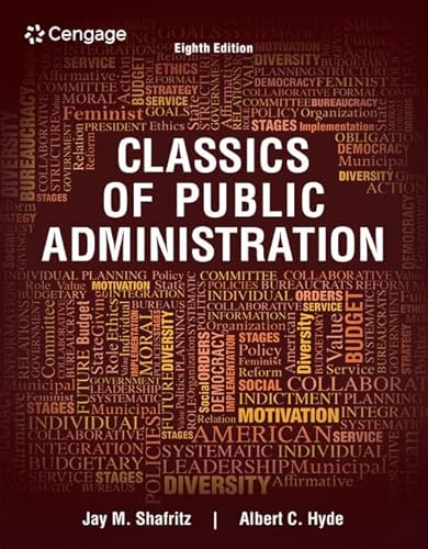 Beispielbild fr Classics of Public Administration zum Verkauf von Better World Books