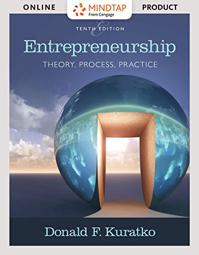 Beispielbild fr MindTap Management, 1 term (6 months) Printed Access Card for Kuratko's Entrepreneurship: Theory, Process, and Practice, 10th zum Verkauf von A Team Books