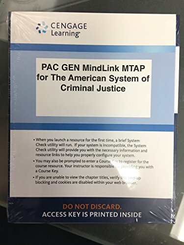 Stock image for LMS Integrated MindTap Criminal Justice, 1 term (6 months) Printed Access Card for Cole/Smith/Dejong's The American System of Criminal Justice, 15th for sale by Juggernautz