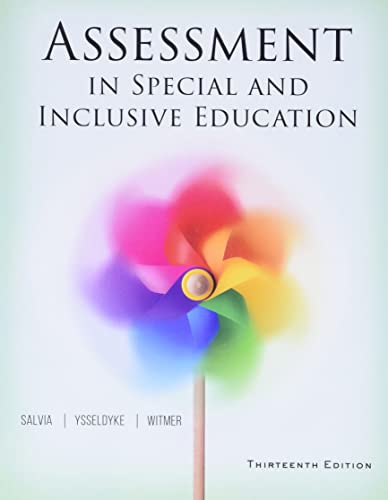 Beispielbild fr Assessment in Special and Inclusive Education zum Verkauf von BooksRun