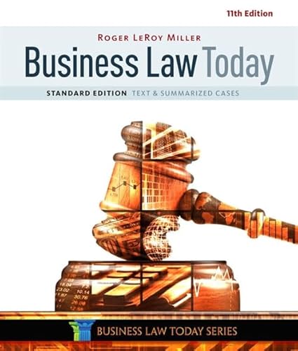 Imagen de archivo de Business Law Today, Standard: Text & Summarized Cases a la venta por HPB-Red