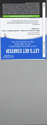 Beispielbild fr MindTap Business Law, 1 term (6 months) Printed Access Card for Miller's Business Law Today, Standard: Text & Summarized Cases, 11th zum Verkauf von Better World Books