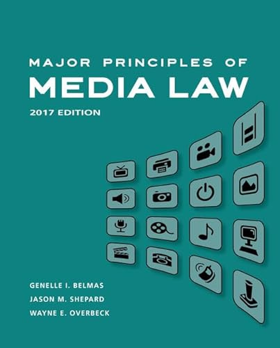 Beispielbild fr Major Principles of Media Law, 2017 zum Verkauf von Buchpark