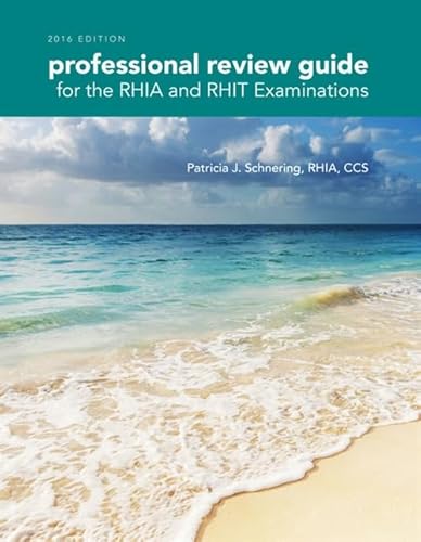 Imagen de archivo de Professional Review Guide for the RHIA and RHIT Examinations a la venta por Better World Books