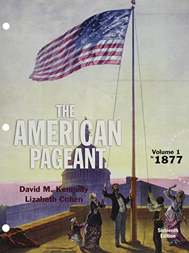 9781305651753: American Pageant, Volume 1